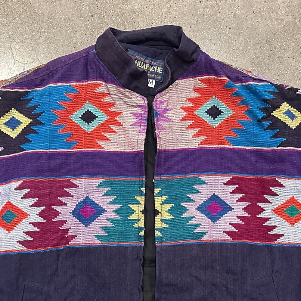 Vintage El Huarache Jacket Made in Guatemala - Picture 2 of 9